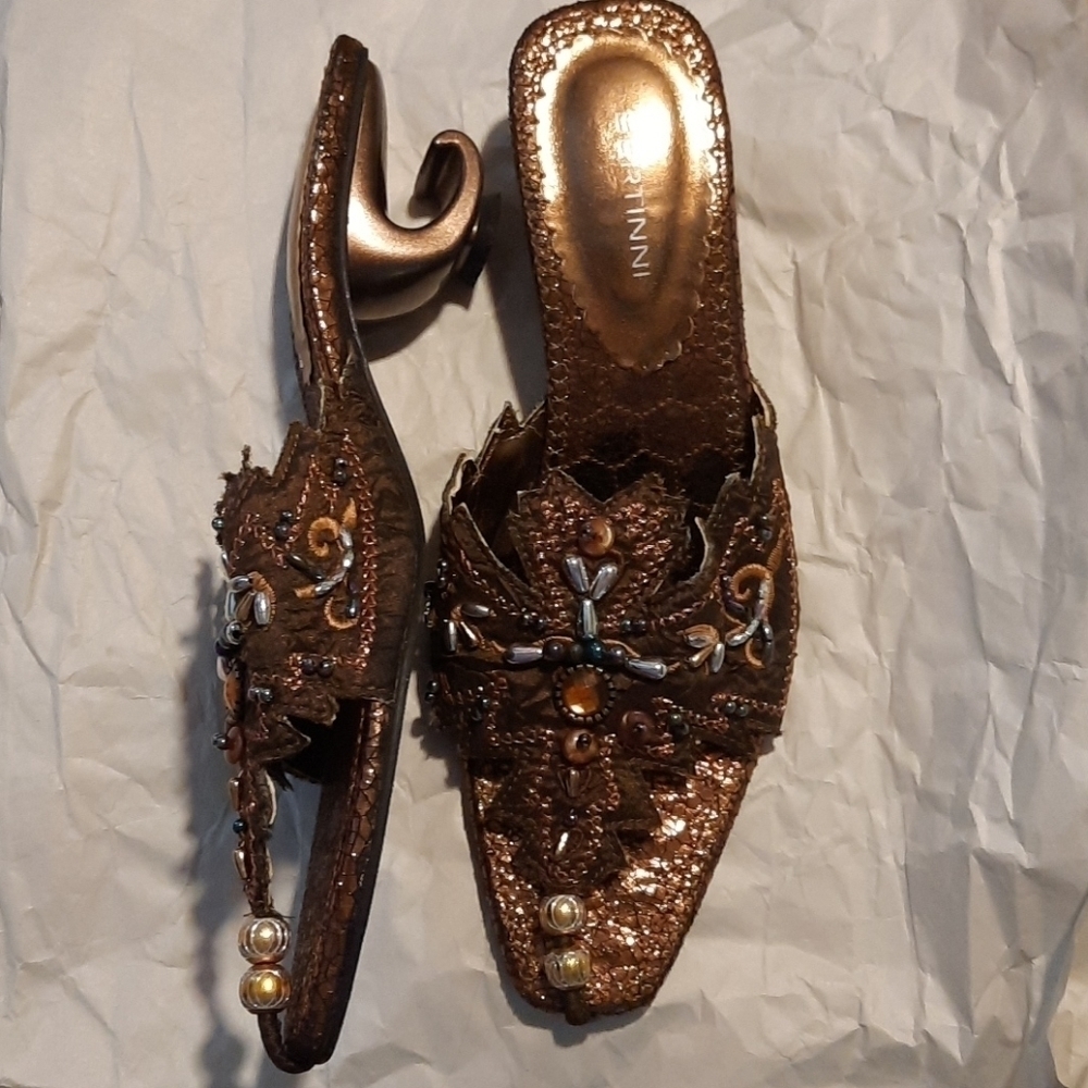 Bertinni Unique Beaded Sandals